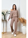 Ангоровий прогулянковий костюм кавового кольору 35680