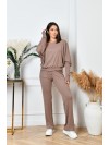 Ангоровий прогулянковий костюм кавового кольору 35680
