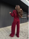 Базовий жiночий костюм 2-ка бордового кольору 35604