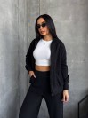 Базовий жiночий костюм на змiйцi чорного кольору 35370