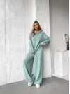 Базовий жiночий костюм з альпаки м'ятного кольору 35968