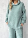 Базовий жiночий костюм з альпаки м'ятного кольору 35968