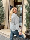 Базовий жіночий светр сiрого кольору 34416