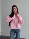 Базовий жіночий светр зi змiкою рожевого кольору 35839
