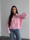 Базовий жіночий светр зi змiкою рожевого кольору 35839