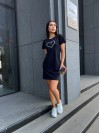 Базовое повседневное платье черного цвета 27386