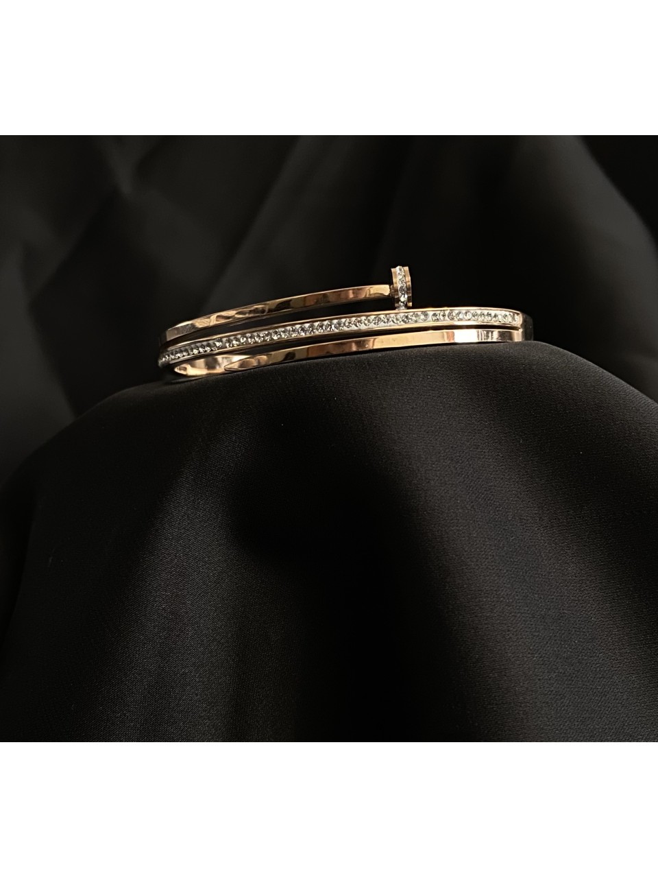 Браслет - манжет Гвоздь золотого цвета 33576