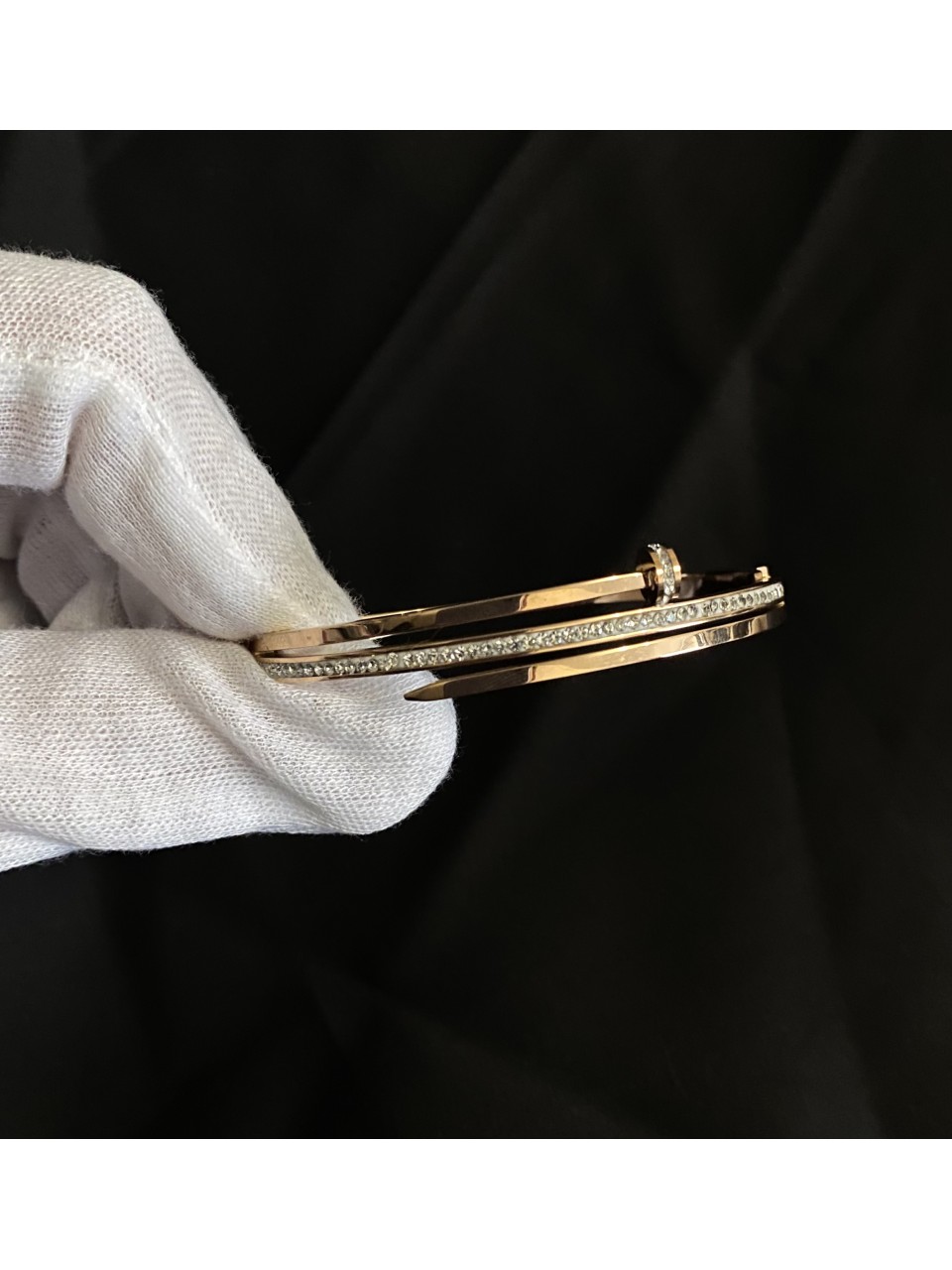 Браслет - манжет Гвоздь золотого цвета 33576