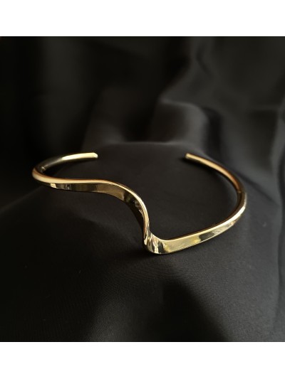 Браслет - манжет золотого кольору 33047