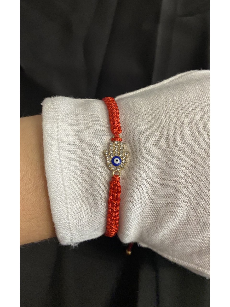 Червона нитка амулет Хамса на затяжці 33998