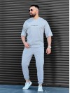 Чоловічий повсякденний костюм сiрого кольору 33665