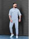 Чоловічий повсякденний костюм сiрого кольору 33665