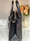 Ділова жіноча сумка із еко-шкіри чорного кольору 31959