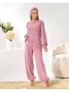Домашній комплект трiйка (костюм+чалма) пудрового кольору 35937