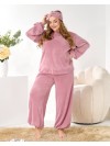 Домашній комплект трiйка (костюм+чалма) пудрового кольору 35961