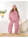 Домашній комплект трiйка (костюм+чалма) пудрового кольору 35961