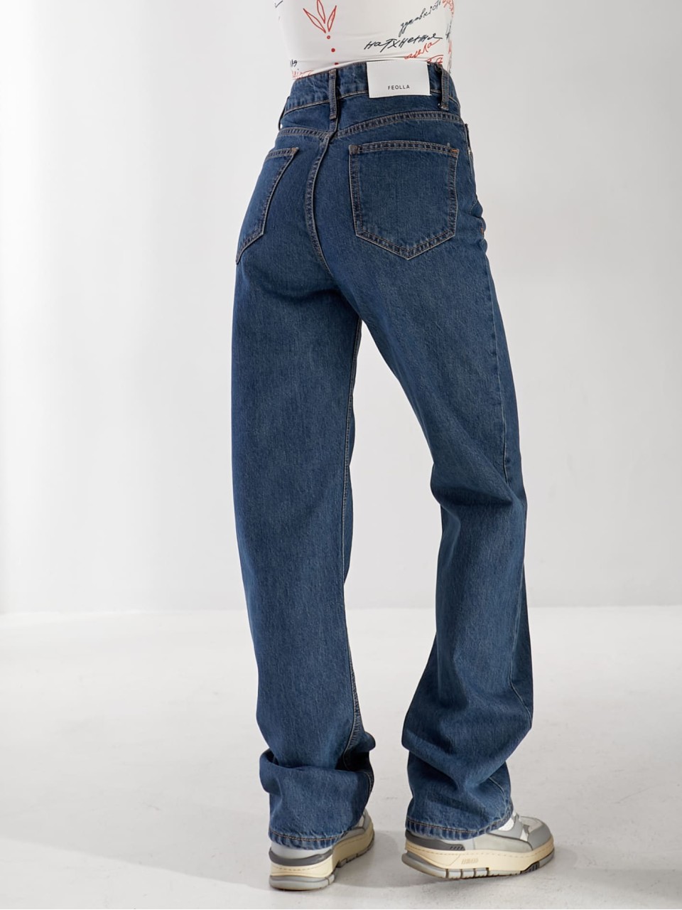 Джинсы Ady Straight женские синего цвета 33171