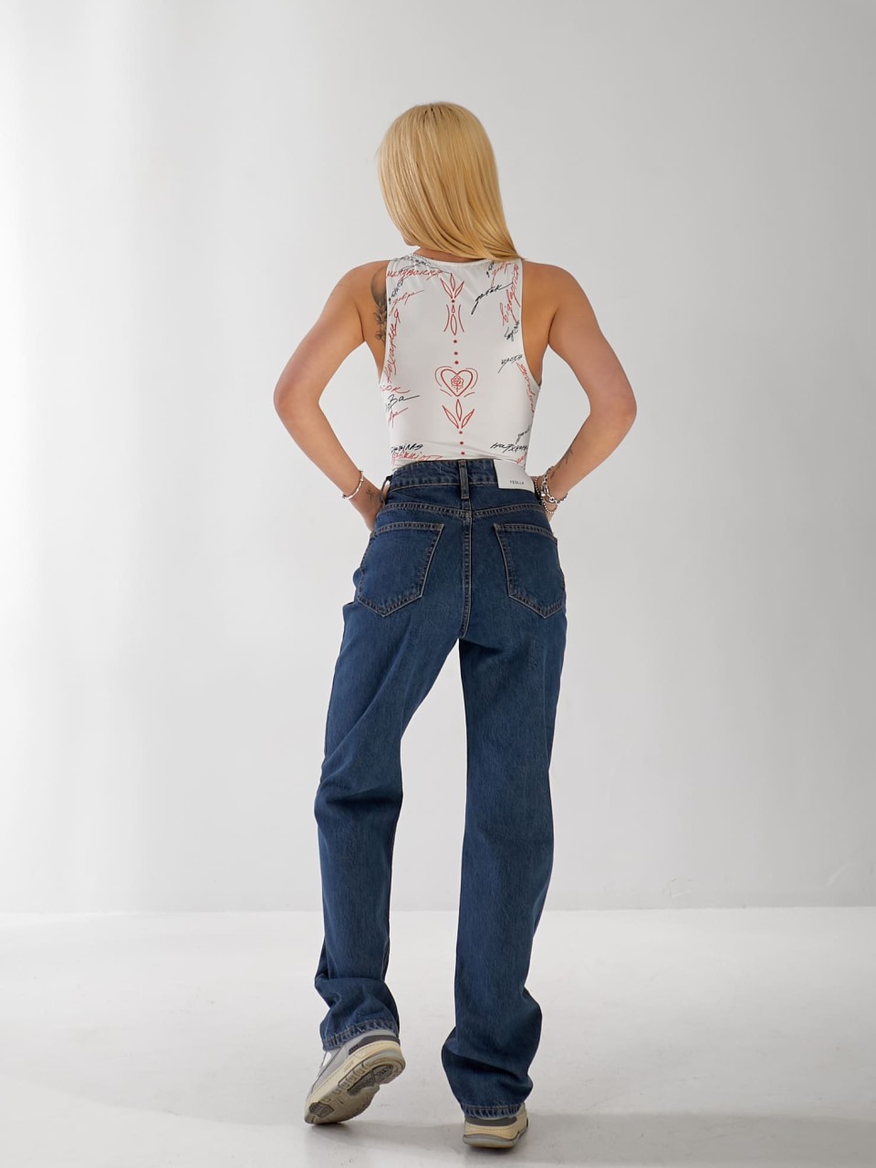 Джинсы Ady Straight женские синего цвета 33171