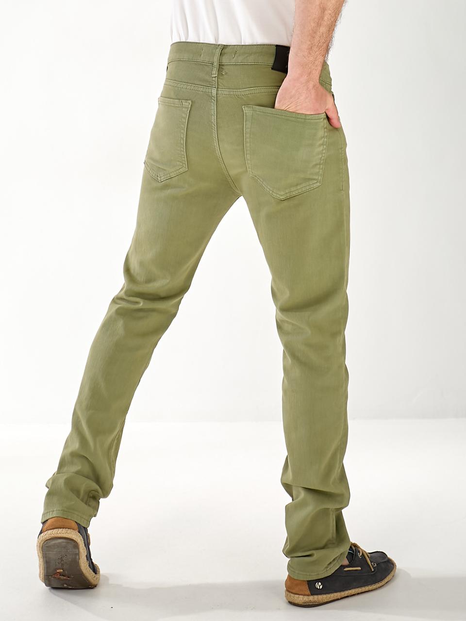 Джинси Alexia Straight чоловічі кольору хакi 33511