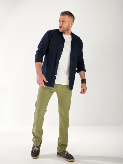 Джинси Alexia Straight чоловічі кольору хакi 33511