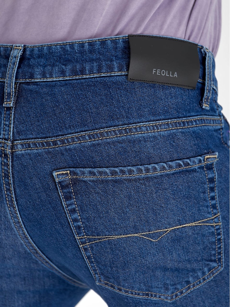 Джинсы Antonie Straight мужские синего цвета 32975