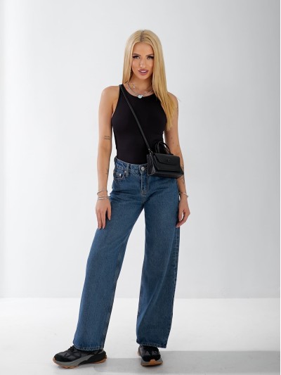 Джинси Everton Wide leg жіночі синього кольору 33058