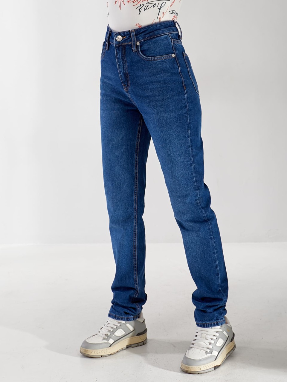 Джинсы Holo Mom женские синего цвета 33172