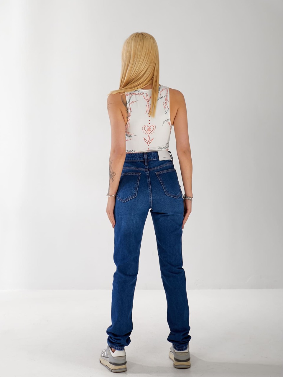 Джинсы Holo Mom женские синего цвета 33172