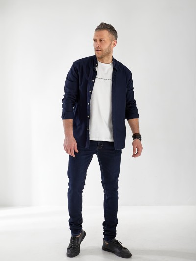 Джинси Maxen Skinny чоловічі темно-синього кольору 33027