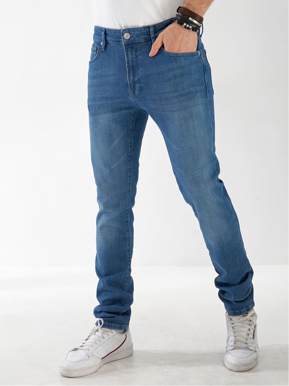Джинси Maxon Straight чоловічі синього кольору 32970