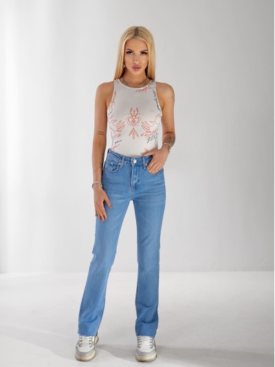 Джинси Olivium Slim straight жіночі свiтло-синього кольору 33175