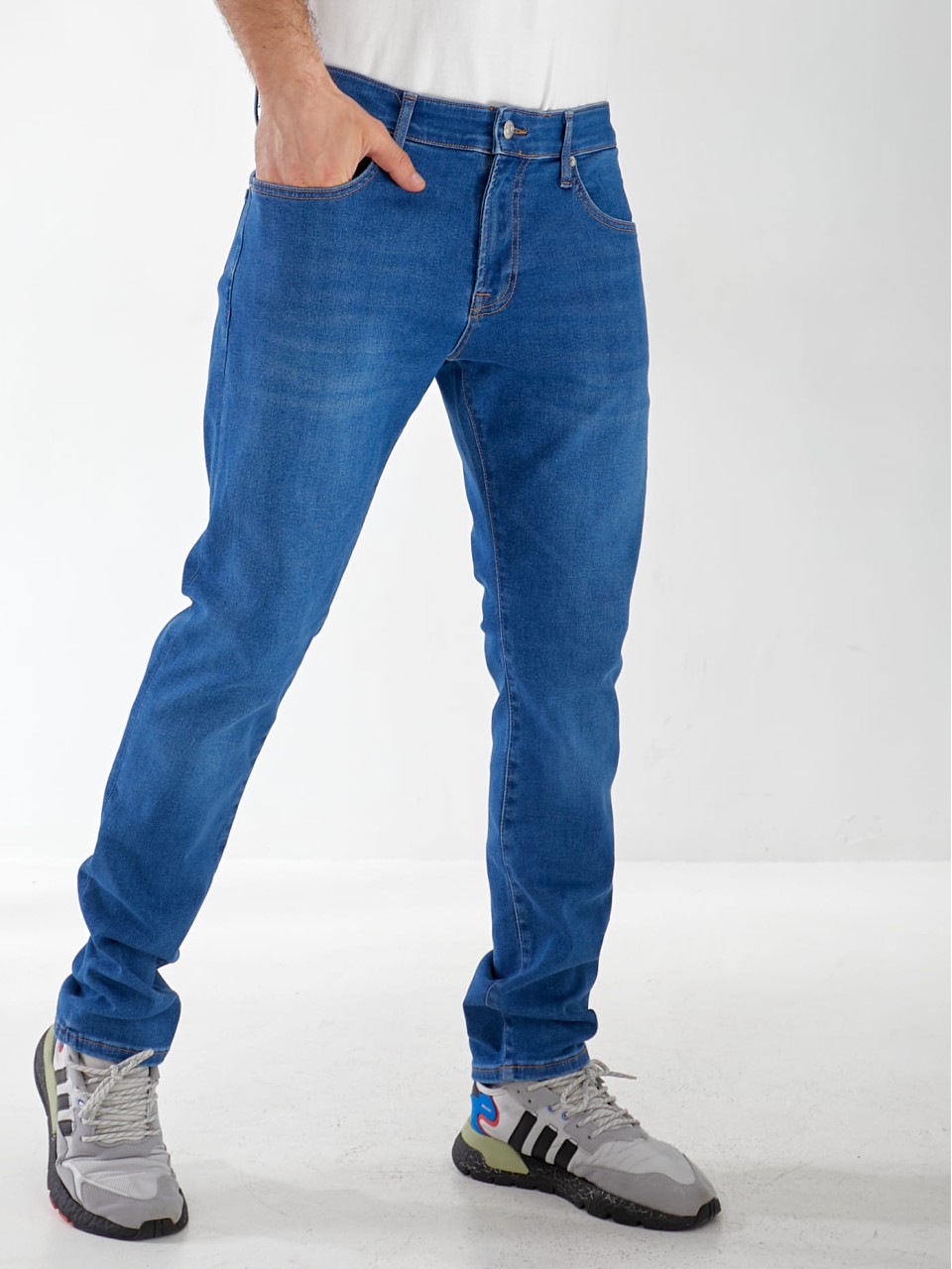 Джинси Soho Skinny чоловічі свiтло-синього кольору 33033
