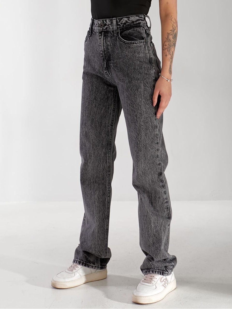Джинсы Stanley Straight женские серого цвета 33170