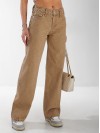 Джинси Stanley Wide leg жіночі бежевого кольору 33060