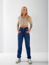 Джинсы Stanley Mom женские синего цвета 33045