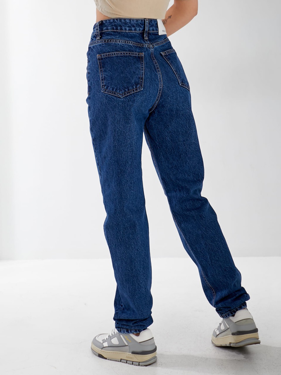 Джинсы Stanley Mom женские синего цвета 33045