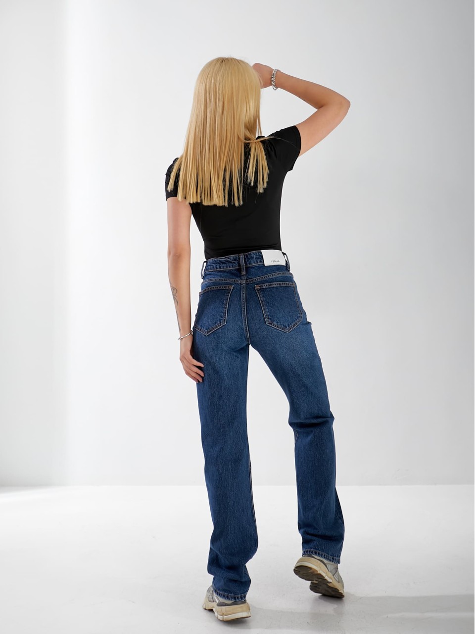 Джинси Xvaier Bootcut жіночі  синього кольору 33052