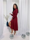 Елегантна сукня бордового кольору 26679