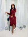 Елегантна сукня бордового кольору 26679