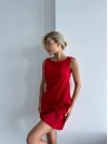 Гарна базова сукня червоного кольору 28857