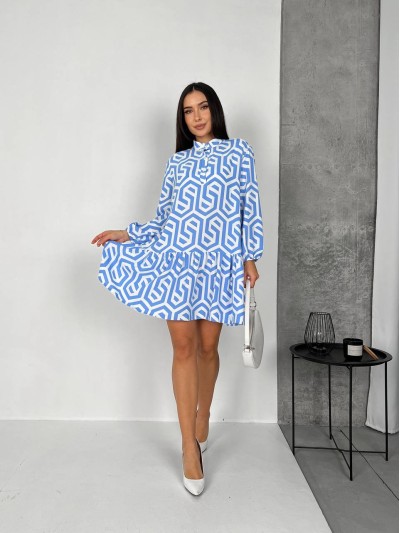 Изысканное платье голубого цвета 26910