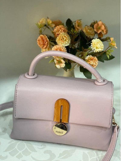 Класична маленька жіноча сумка із еко-шкіри рожевого кольору 31993