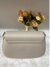 Классическая женская сумка из эко-кожи молочного цвета 31928