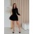 Классическое платье мини черного цвета 31267