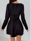 Класична сукня мiнi чорного кольору 31267