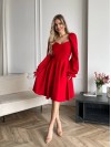 Классическое платье мини красного цвета 30910