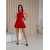Коктельное платье клеш красного цвета 32733