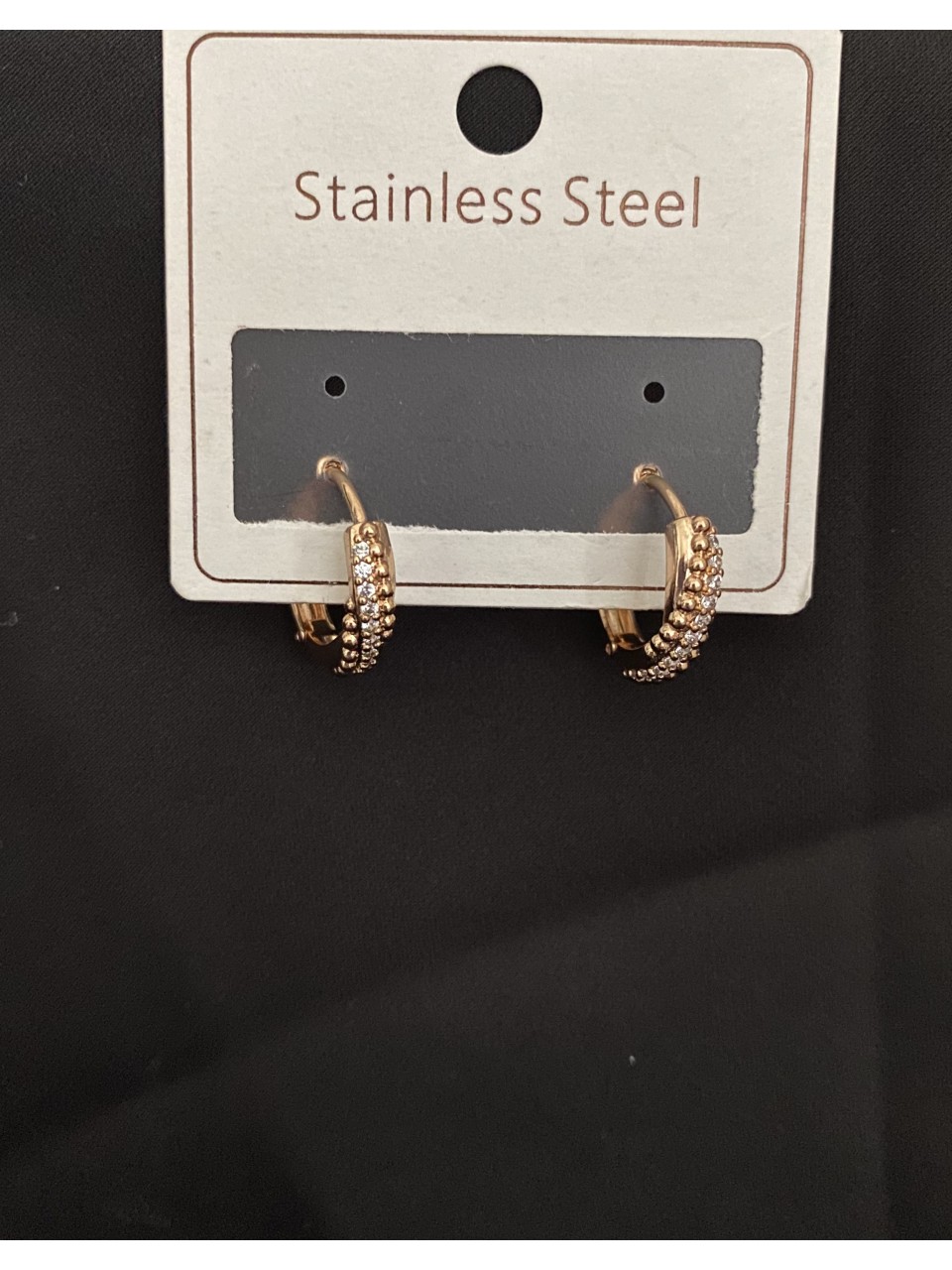 Сережки маленькі кільця золотого кольору 33811