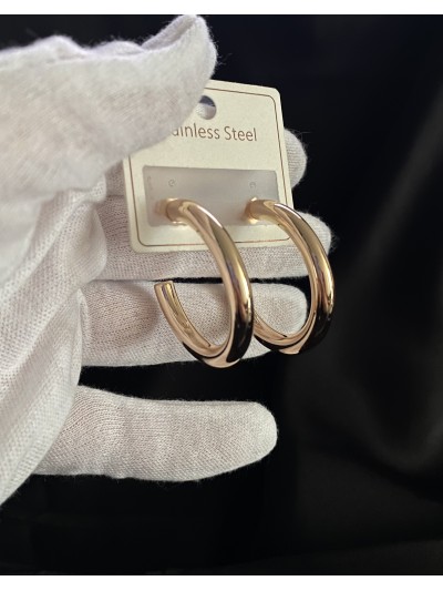 Кільця застібка - пусет золотого кольору 33840