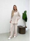 Костюм-двійка бежевого кольору 24680